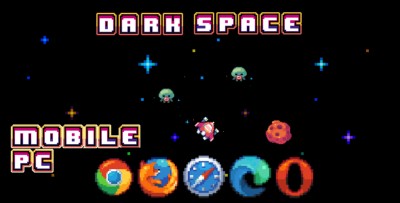 Dark Space - HTML5 Game (With Construct 3 Source-code .c3p)