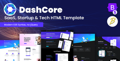 DashCore - SaaS & Software Bootstrap 5 HTML Template