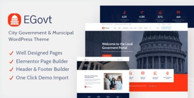 EGovt - City Government WordPress Theme v1.4.4