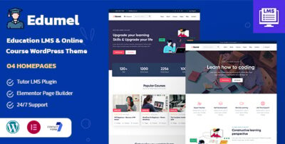 Edumel- Education LMS WordPress Theme