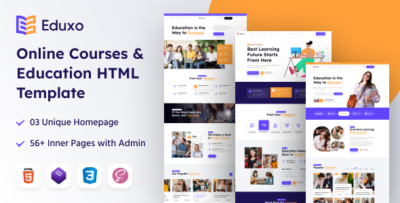 Eduxo - Online Courses & Education Template