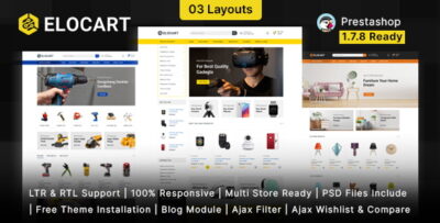 Elocart - Multipurpose Prestashop 1.7 & 8.x Responsive Theme