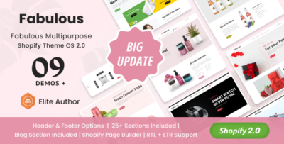 Fabulous - Single Product eCommerce Shopify Theme Os 2.0