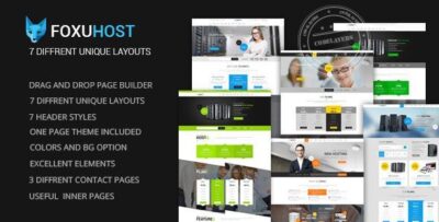 FoxuhHost - Web Hosting WordPress Theme + WHMCS