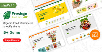 FreshGo - Organic & Supermarket Shopify Food Store