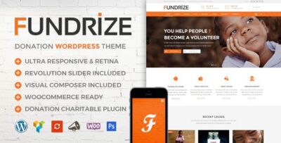 Fundrize Responsive Donation Charity WordPress