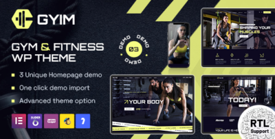 Gyim - Gym and Fitness WordPress Theme