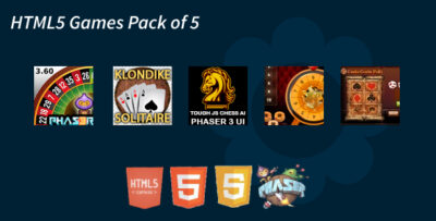 HTML5 Games Pack of 5