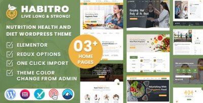 Habitro - Nutrition Health and Diet WordPress Theme