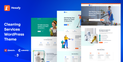 Hexafy – Cleaning company WordPress Theme