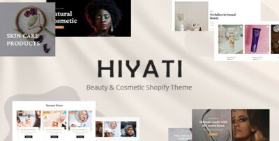 Hiyati - Beauty & Cosmetics Shopify Theme