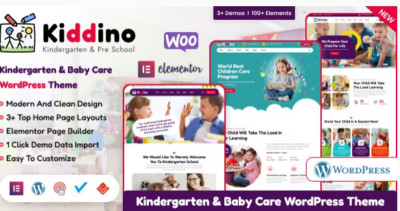 Kiddino - Kids & Kindergarten WordPress Theme