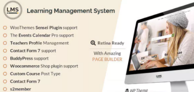 LMS Learning Management System, Education LMS WordPress Theme