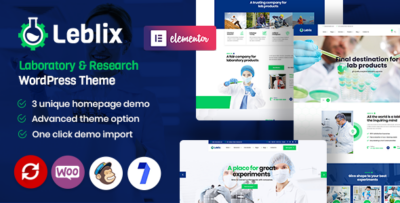 Leblix - Laboratory & Research WordPress Theme