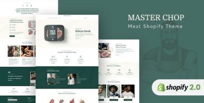 MasterChop - Meat Shop, Food Delivery Shopify Theme