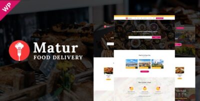 Matur Food Delivery Ordering WordPress Theme