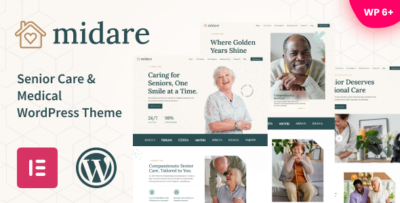 Midare - Senior Care & Medical WordPress Theme