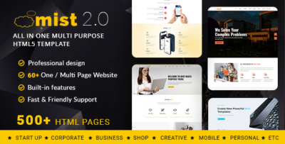 Mist Multi-Purpose HTML5 Responsive Template