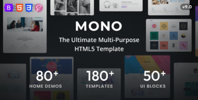 Mono - Multi-Purpose HTML5 Template