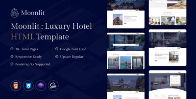 Moonlit - Hotel HTML Template