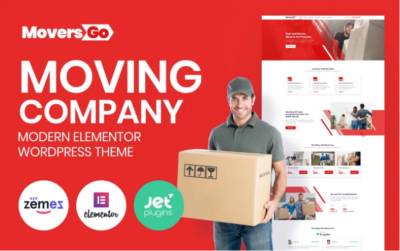 MoversGo - Moving Company Modern Elementor WordPress Theme