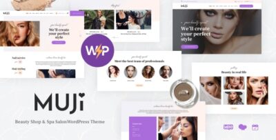 Muji Beauty Shop & Spa Salon WordPress Theme