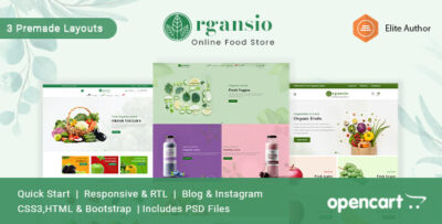 Organsio - Organic Responsive Opencart Theme