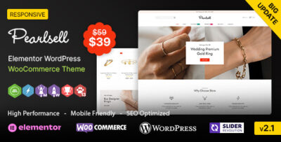 Pearlsell WP - Jewelry Elementor WooCommerce Theme