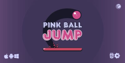 Pink Ball Jump HTML5 Construct Game