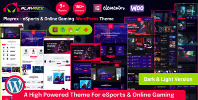 Playrex - eSports & Gaming WordPress Theme