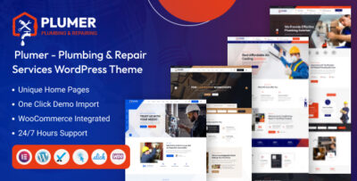 Plumer - Plumbing & Repair Services WordPress Theme