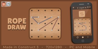 Rope Draw - HTML5 Puzzle game (NO C3P)