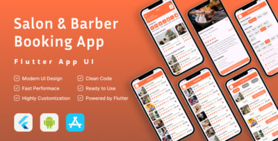 Salon & Barber Booking Flutter Ui Kit