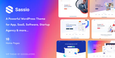 Sassio - SaaS Software & App WordPress Theme