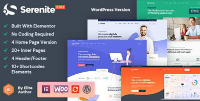 Serenite - Startup & SaaS WordPress Theme