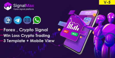 SignalMax - Trading & Forex , Crypto Signal Notifier Subscription based Platform