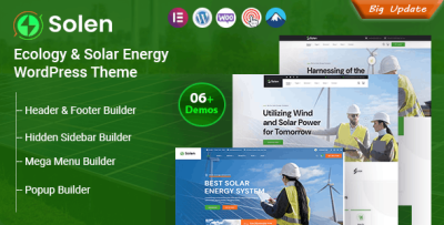 Solen - Ecology & Solar Energy WordPress Theme