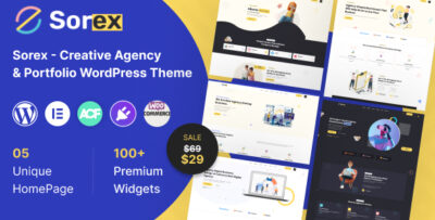 Sorex - Creative Agency & Portfolio WordPress Theme v1.0.0