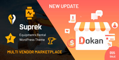 Suprek - Equipment Rental WordPress Theme