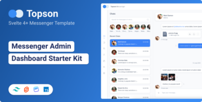 Topson - Chat Messenger App Svelte Template