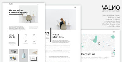 Valno - Minimal Creative Multi page Portfolio WordPress Theme