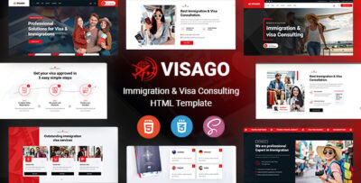 Visago - Immigration and Visa Consulting HTML Template