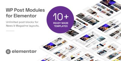 WP Post Modules for NewsPaper and Magazine Layouts (Elementor Addon) v2.5.1
