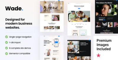 Wade - Business One Page Theme