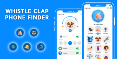 Whistle Clap Phone Finder with AdMob Ads Android