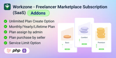 Workzone - Freelancer Marketplace Subscription (SaaS) Plugin