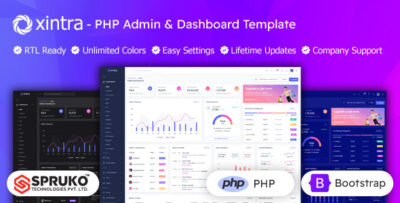 Xintra - PHP Admin & Dashboard Template