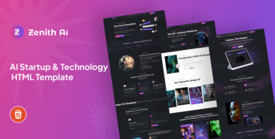 Zenith AI - AI Startup & Technology HTML Template