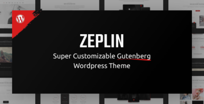 Zeplin Creative Gutenberg One Page WordPress Theme