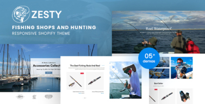 ZestyFish - Fishing Shop Responsive Shopify Theme